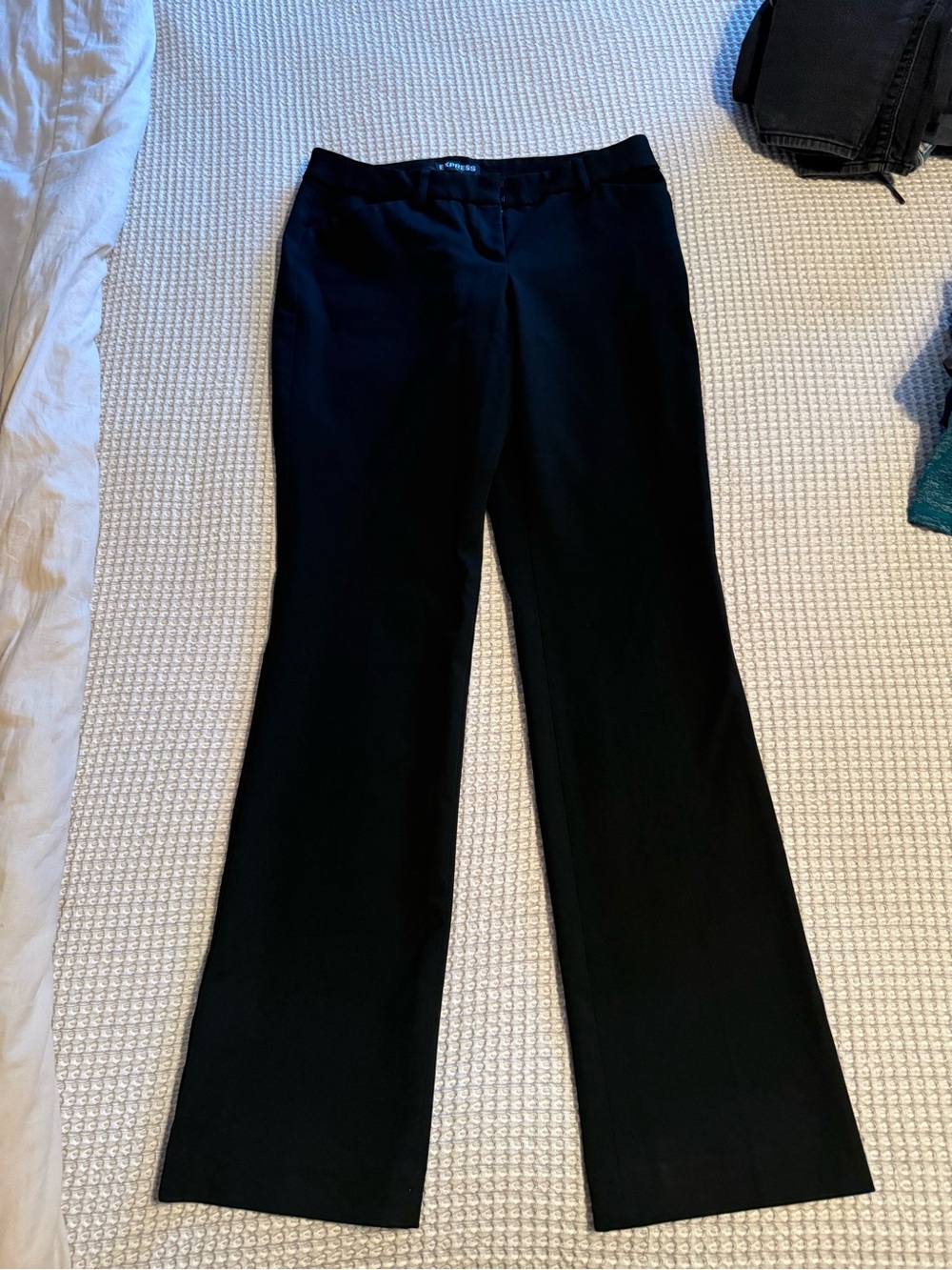 Express Black Boot-Cut Dress Pants